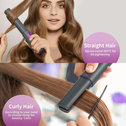 Hair Straightener Curler Portable
